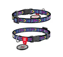 Нашийник для тварин WAUDOG Nylon з QR паспортом "Інді" пластиковий фастекс XXL (284-0016)
