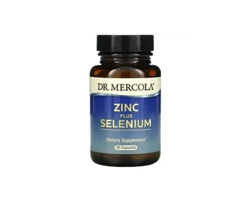 Мінерали Dr. Mercola Цинк та Селен, Zinc plus Selenium, 30 капсул (MCL-03065)