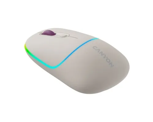 Мышка Canyon MW-22 Dual Band RGB Wireless Rice (CNS-CMSW22RC)