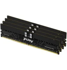 Модуль пам'яті для сервера Kingston 128GB 6000MT/s DDR5 ECC Reg CL32 DIMM (Kit of 4) FURY Renegade Pro EXPO (KF560R32RBEK4-128)