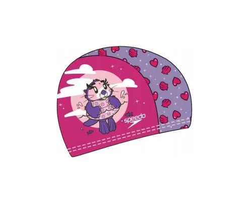 Шапка для плавания Speedo Printed Polyester Cap IU рожевий, фіолетовий 8-1224114676 OSFM (5059937304731)