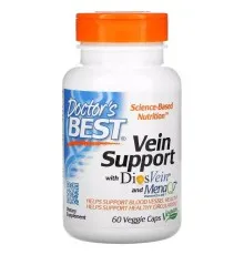 Витамин Doctor's Best Поддержка вен, Vein Support with DiosVein and MenaQ7, 60 вегетарианских (DRB00185)