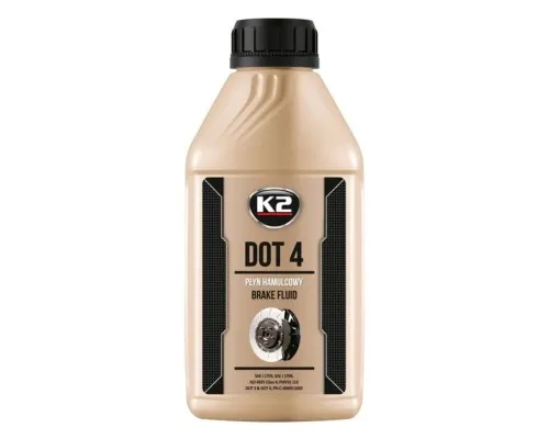 Тормозная жидкость K2 Turbo Brake Fluid DOT 4 0,5 л (T1041)