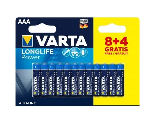 Батарейка Varta AAA Varta LongLife Power * 12 (8+4) (04903121472)