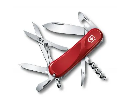 Нож Victorinox Delemont, Evolution 14, 85 мм, красный (2.3903.E)