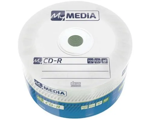 Диск CD MyMedia CD-R 700Mb 52x MATT SILVER Wrap 50 (69201)