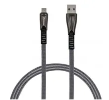 Дата кабель USB 2.0 AM to Micro 5P 1.0m black Grand-X (FM09)