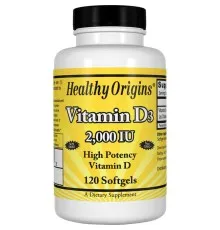 Витамин Healthy Origins Витамин D3, Vitamin D3 2000IU, 120 капсул (HO15374)