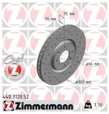 Гальмівний диск ZIMMERMANN 440.3120.52