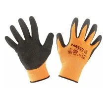 Защитные перчатки Neo Tools рабочие, полиэстер с латексным покрытием, p. 10 (97-641-10)