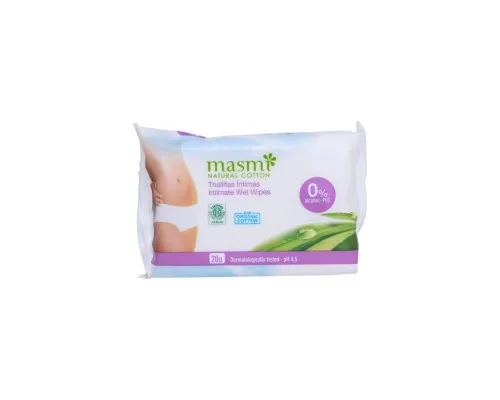 Серветки для інтимної гігієни Masmi Organic 20 шт. (8432984001063)