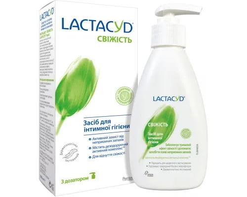 Гель для інтимної гігієни Lactacyd Свіжість з дозатором 200 мл (5391520943195)