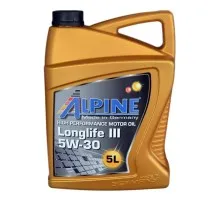 Моторна олива Alpine 5W-30 Longlife III 5л (0285-5)