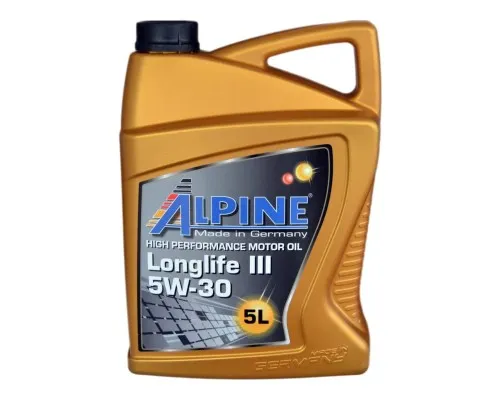 Моторна олива Alpine 5W-30 Longlife III 5л (0285-5)