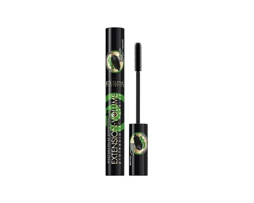 Туш для вій Eveline Cosmetics Extension Volume Professional Mascara Чорна 10 мл (5907609339096)