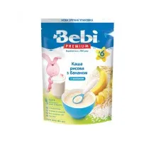 Дитяча каша Bebi Premium молочна Рисова з бананом +6 міс. 200 г (8606019654276)