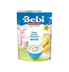 Детская каша Bebi Premium молочная Рисовая с бананом +6 мес. 200 г (8606019654276)