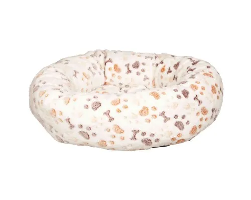 Лежак для тварин Trixie Lingo (50х40 см) Білий/Бежевий лапка (4011905376851)