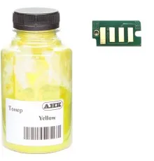 Тонер Xerox Ph6500 50г Yellow +chip2/4reg AHK (50000128)