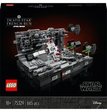 Конструктор LEGO Star Wars Диорама «Полет над Звездой Смерти» 665 деталей (75329)