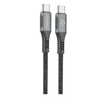 Дата кабель Type-C to Type-C 2.0m CBGPD60WTT2 60W grey Intaleo (1283126518102)