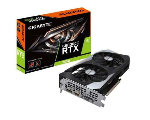 Відеокарта GIGABYTE GeForce RTX3050 8Gb WINDFORCE OC (GV-N3050WF2OC-8GD)