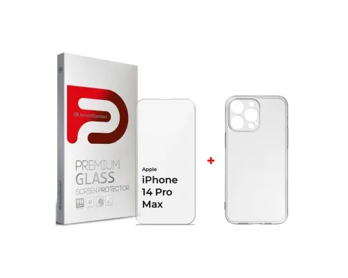 Чохол до мобільного телефона Armorstandart Apple iPhone 14 Pro Max (Clear glass + Air Series Case) (ARM66921)