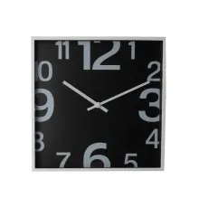 Настенные часы Optima SQUARE пластиковый, черный (O52101)
