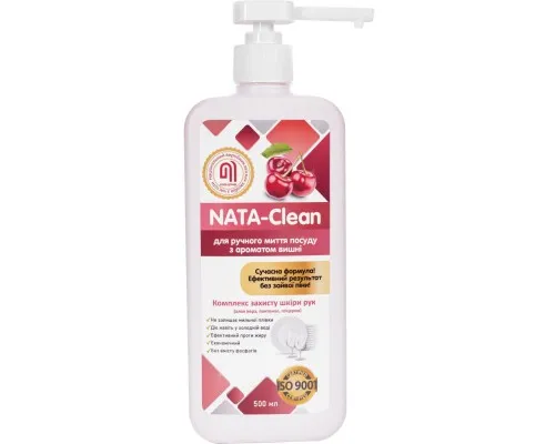 Засіб для ручного миття посуду Nata Group Nata-Clean З ароматом вишні 500 мл (4823112600984)