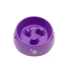 Посуд для собак KIKA Миска для повільного харчування XL фіолетова (SDML990054BXLV)