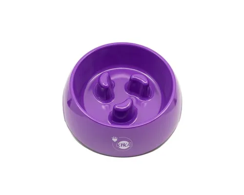 Посуд для собак KIKA Миска для повільного харчування XL фіолетова (SDML990054BXLV)