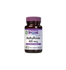 Витамин Bluebonnet Nutrition Метилфолат (B9) 400мкг, Cellular Active, Methylfolate, 60 вегетарианских (BLB0456)
