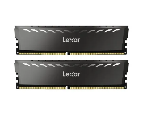 Модуль памяті для компютера DDR4 16GB (2x8GB) 3200 MHz Thor Dark Gray Lexar (LD4BU008G-R3200GDXG)