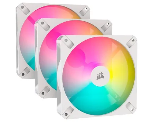 Кулер до корпусу Corsair iCUE AR120 Digital RGB 120mm PWM Fan Triple Pack White (CO-9050169-WW)