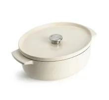 Гусятница KitchenAid Cast Iron 30 см 5,6 л Мигдалевий крем (CC006062-001)