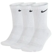 Шкарпетки Nike U NK EVERYDAY CUSH CREW 3PR SX7664-100 42-46 3 пари Білі (888407233883)