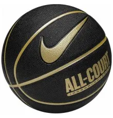 М'яч баскетбольний Nike Everyday All Court 8P N.100.4369.070.07 Уні 7 Золотий/Чорний (887791402509)
