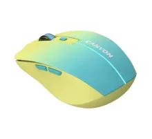 Мишка Canyon MW-44 LED Rechargeable Wireless/Bluetooth Yellow Blue (CNS-CMSW44UA)