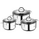 Набор посуды Bergner Classic 1.7 л, 2.3 л, 3.3 л 6 предметів (BG-6284)