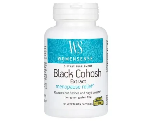 Трави Natural Factors Екстракт клопогону, полегшення менопаузи, WomenSense, Black Coho (NFS-04925)