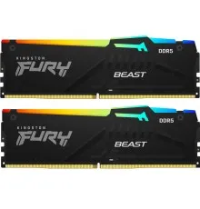 Модуль памяти для компьютера DDR5 64GB (2x32GB) 6400 MHz Beast RGB XMP Kingston Fury (ex.HyperX) (KF564C32BBAK2-64)