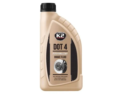 Тормозная жидкость K2 Turbo Brake Fluid DOT 4 1 л (T108)