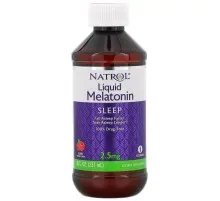 Аминокислота Natrol Мелатонин жидкий, 2,5 мг, вкус ягод, Liquid Melatonin, 237 мл (NTL-07405)