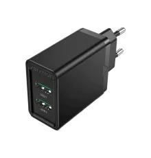 Зарядний пристрій Vention 2xUSB 36W (2xUSB-A) QC3.0 black (FBAB0-EU)