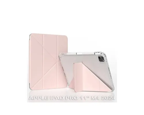 Чохол до планшета BeCover Ultra Slim Origami Transparent Apple iPad Pro 11" M4 2024 Pink (711691)