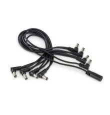 Кабель для гітарних педалей RockBoard Flat Daisy Chain Cable, 8 Outputs, Angled (RBO CAB POWER DC8 A)
