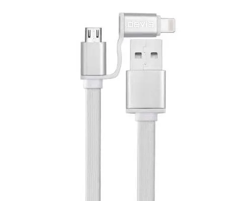 Дата кабель USB 2.0 AM to Lightning + Micro 5P 1.0m Patron (CAB-PN-LIGHT-MIC-1M)