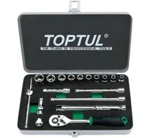 Набір інструментів Toptul дюймових 1/4" 18од. 3/16"-9/16" (GCAD1811)