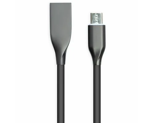 Дата кабель USB 2.0 AM to Micro 5P 2.0m black PowerPlant (CA911233)