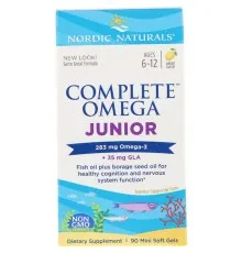 Жирные кислоты Nordic Naturals Рыбий Жир для Подростков, Вкус Лимона, Complete Omega Junior (NOR-01775)